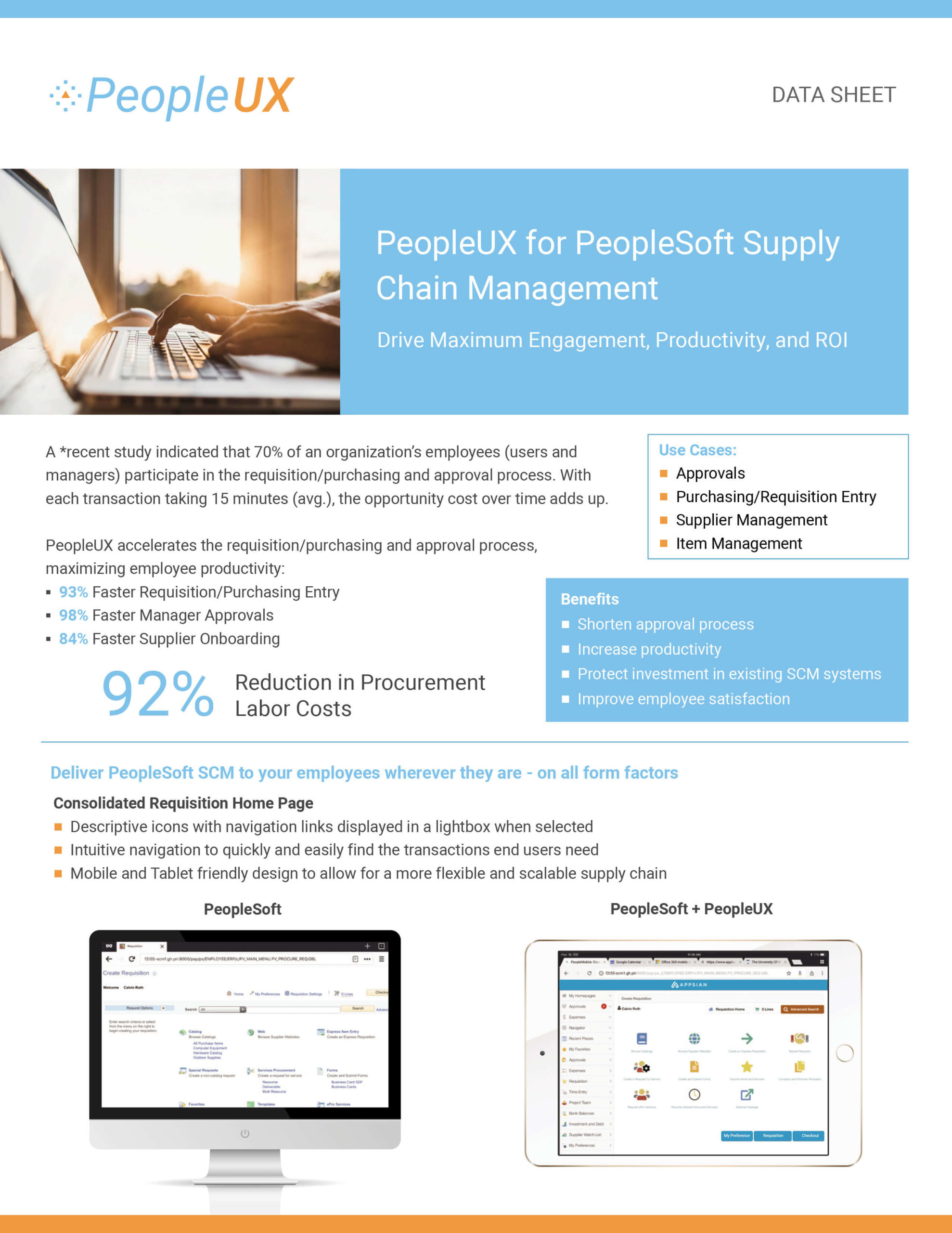 PeopleUX for PeopleSoft Supply Chain Management